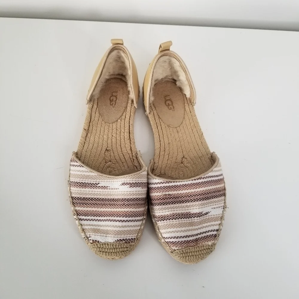 UGG Libbi Striped Serape Espadrille Flats Size 6